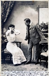 بطاقة بريدية فرنسية عتيقة ، c1900 بواسطة غير معروف