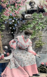 بطاقة بريدية فرنسية عتيقة ، c1900 بواسطة غير معروف