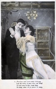 بطاقة بريدية فرنسية عتيقة ، c1900 بواسطة غير معروف
