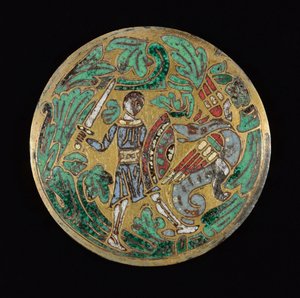 المحارب القتال التنين ، ج. 1170-1180. بواسطة غير معروف