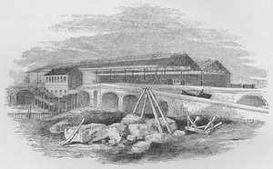 محطة سكة حديد واترلو ، كما ظهرت عند بنائها لأول مرة ، c1848 ، 1912 بواسطة غير معروف