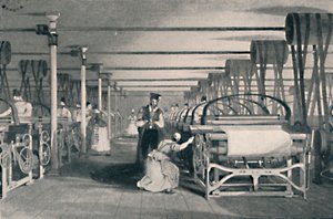 نسج بواسطة Power Looms ، 1835 ، 1904 بواسطة غير معروف