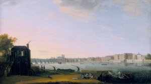 "جسر وستمنستر ووايتهول من لامبيث" ، c1775 بواسطة غير معروف