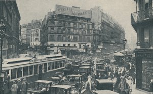 لماذا تحتاج باريس إلى تخطيط مستمر: كتلة المرور في شارع رئيسي ، c1935 بواسطة غير معروف