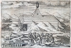 بعثة ويليام بارنتس في القطب الشمالي ، 1596-1597 1598 بواسطة غير معروف