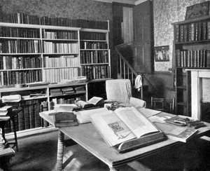 دراسة وليام موريس ، Kelmscott Manor ، Kelmscott ، Oxfordshire ، 1901 بواسطة غير معروف