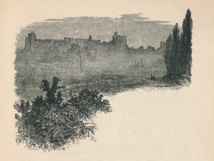 قلعة وندسور من الحديقة الرئيسية ، 1895 بواسطة غير معروف