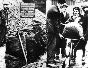 الإغاثة الشتوية ، توزيع الفحم ، فرنسا 1940-1944 بواسطة غير معروف
