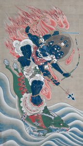 حكمة ملك القوة المذهلة الرائعة Daiitoku myoo ، منتصف القرن التاسع عشر. بواسطة غير معروف