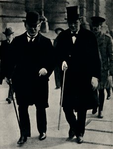 مع ديفيد لويد جورج ، 1917 ، 1945. بواسطة غير معروف