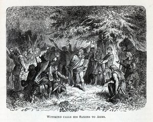 Wittekind يدعو ساكسون له إلى الأسلحة ، 1882 بواسطة غير معروف