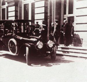 وودرو ويلسون والملك ألبرت الأول ، c1914-c1918 بواسطة غير معروف