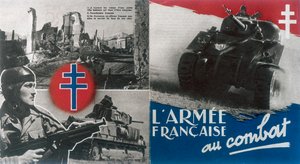 الحرب العالمية الثانية: ملصق دعاية فرنسي مجاني c1942-1944