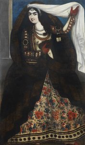 امرأة شابة ترتدي الشادور ، كاليفورنيا 1844-1850. بواسطة غير معروف