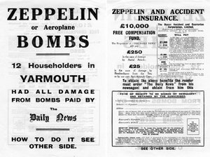 إعلان Zeppelin والتأمين ضد الحوادث ، 1910 بواسطة غير معروف