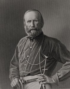 صورة لجوسيبي غاريبالدي (1807-82) منقوش بواسطة ويليام هول (1807-71) من صورة فوتوغرافية ، حانة. بقلم ويليام ماكنزي بواسطة غير معروف غير معروف