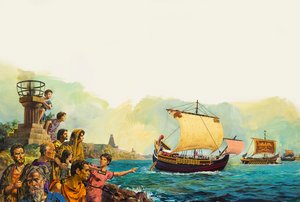 الجنود الرومان يغادرون بريطانيا