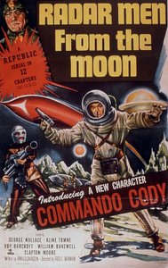 ملصق لفيلم رجال الرادار من القمر لفريد برانون مع جورج والاس ألين تاون وروي باركروفت 1952 بواسطة غير معروف