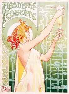ملصق إعلاني لـ Absinthe Robette بواسطة فنان غير معروف