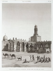 مسجد أثري بالقرب من باب النصر ، القاهرة ، مصر ، عام 1798 بواسطة غير معروف