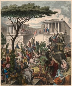 Ancient Greece: Pergamon Altar, celebration of the victory of the Attalid king Eumenes II over the Galatian enemies بواسطة غير معروف