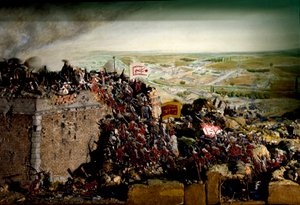 الحرب النمساوية التركية عام 1683 (نموذج الديوراما) بواسطة فنان غير معروف