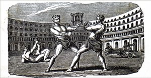 Boxers in the Coliseum in Ancient Rome بواسطة غير معروف