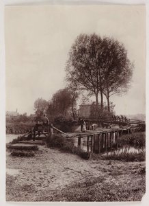 Bridges, Pile Children on a bridge, c 1890 بواسطة غير معروف