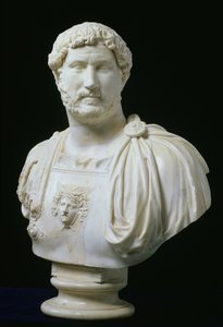 تمثال نصفي للإمبراطور هادريان (Publius Aelius Hadrianus) (76-138) ، حوالي 130 م (رخام) بواسطة غير معروف