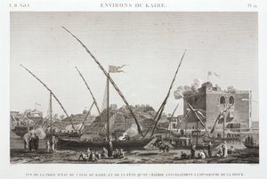 الاحتفال بالافتتاح السنوي للسد على قناة القاهرة بمصر عام 1798 م بواسطة غير معروف