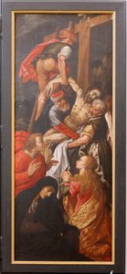 كنيسة (Eglise Saint-Martin). الداخلية. ثلاثية. الصلب. بواسطة فنان غير معروف