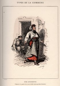 Commune de Paris: زي UNE CITIENNE (17) في "" Les Communeux بواسطة غير معروف