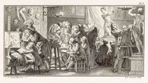 فصل الرسم ، رسم توضيحي من "قاموس العلوم" بقلم M. de Lande ، حوالي 1770 (litho) بواسطة غير معروف