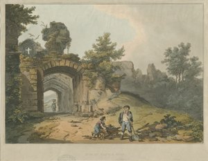 Dudley Castle - The Keep: نقش مائي ملون ، بدون تاريخ [؟ القرن التاسع عشر] بواسطة غير معروف