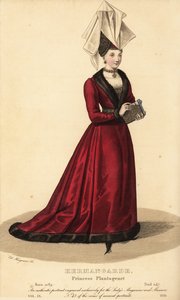 Ermengarde ، Princess Plantagenet ، ابنة Fulk IV ، Le Rechin ، والكونتيسة الساحرة Hildegarde of Beaugency بواسطة غير معروف