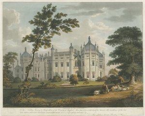 Forton - Aqualate Hall: نقش مائي ملون ، بدون تاريخ [سي 1814] بواسطة غير معروف