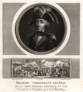 أعدم فرانسوا هنريوت ، زعيم اليعاقبة ، القائد العام للحرس الوطني الباريسي ، 1794 بواسطة غير معروف