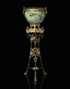 Japonisme الفرنسية Jardiniere-on-Stand ، 1874 بواسطة غير معروف