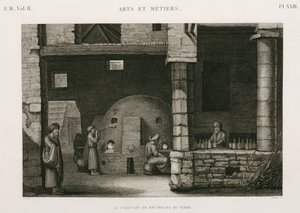 صناعة الزجاج أعمال الزجاج ، مصر ، عام 1798 بواسطة غير معروف
