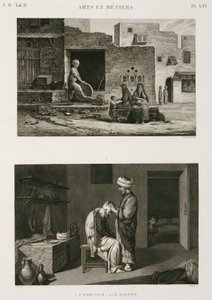 معدات وأدوات حديدية - مطحنة وحلاق ، مصر ، ج 1798 بواسطة غير معروف