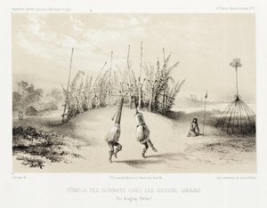 معبد غطاء الرأس لهنود كاراجاس ، البرازيل ، حوالي 1843-1847 بواسطة غير معروف