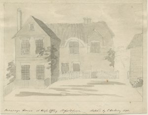 High Offley - القسيس: الرسم بالقلم الرصاص وغسل ، 1790 بواسطة غير معروف
