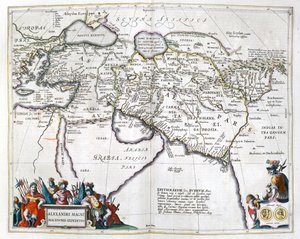 تاريخ. اليونان القديمة. أسفار الإسكندر الأكبر. نقش في: Le Theatre du monde ، أطلس بقلم G ، Blaeu ، أمستردام بواسطة فنان غير معروف