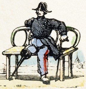 I - Invalide - Alphabet - ترفيه للأطفال - صورة epinal ، سلسلة شعبية c1890 (رسم توضيحي) بواسطة غير معروف