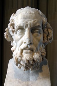 Imaginary portrait of Homere, Roman work from the 2nd century AD. Musee du Louvre, Paris. بواسطة غير معروف