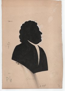 يوهان سيباستيان باخ (1685-1750) (حوالي 1850، صورة ظلية) بواسطة فنان غير معروف