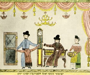 معطف يوسف الملطخ بالدماء بألوان عديدة - الكتاب المقدس بواسطة فنان غير معروف