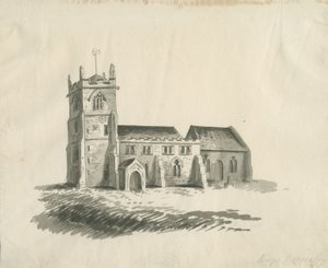 كنيسة الملوك بروملي: رسم بني داكن ، بدون تاريخ [عام 1770] بواسطة غير معروف