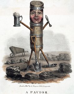 الرصيف ، شخصية مبنية بأدوات تجارته ، حوالي 1810-1860 بواسطة غير معروف