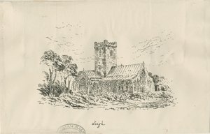Leigh Church: lithograph، nd [؟ 19th cent] بواسطة غير معروف